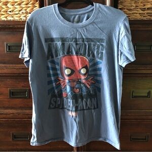 Funko Pop Marvel spider-man short sleeve graphic tee in size S